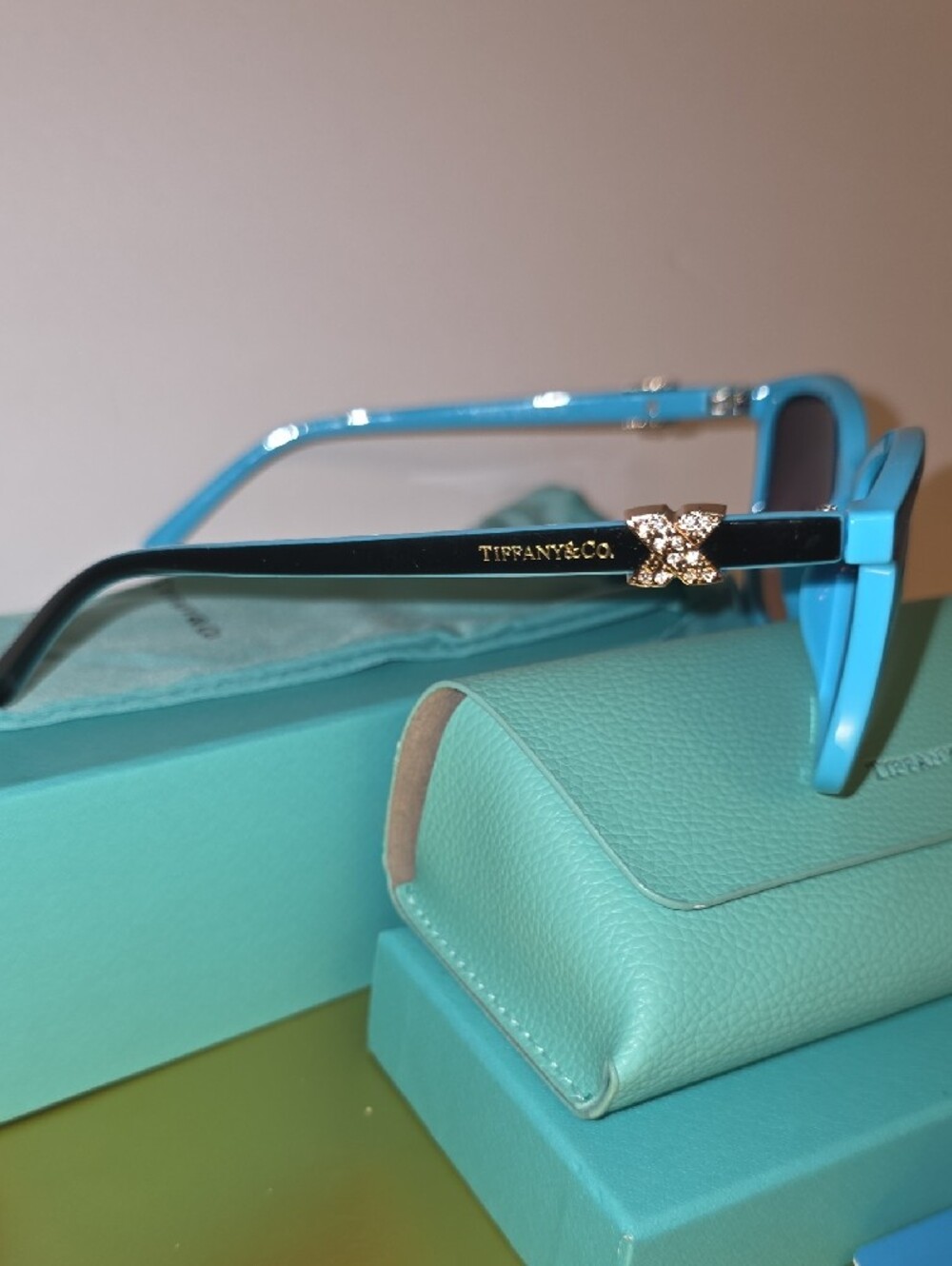 Tiffany & Co. Two-Tone Blue Cat-Eye Sunglasses